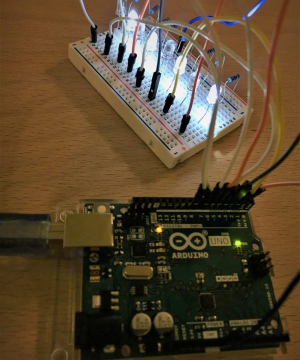Un montage simple de LED sur une carte Arduino